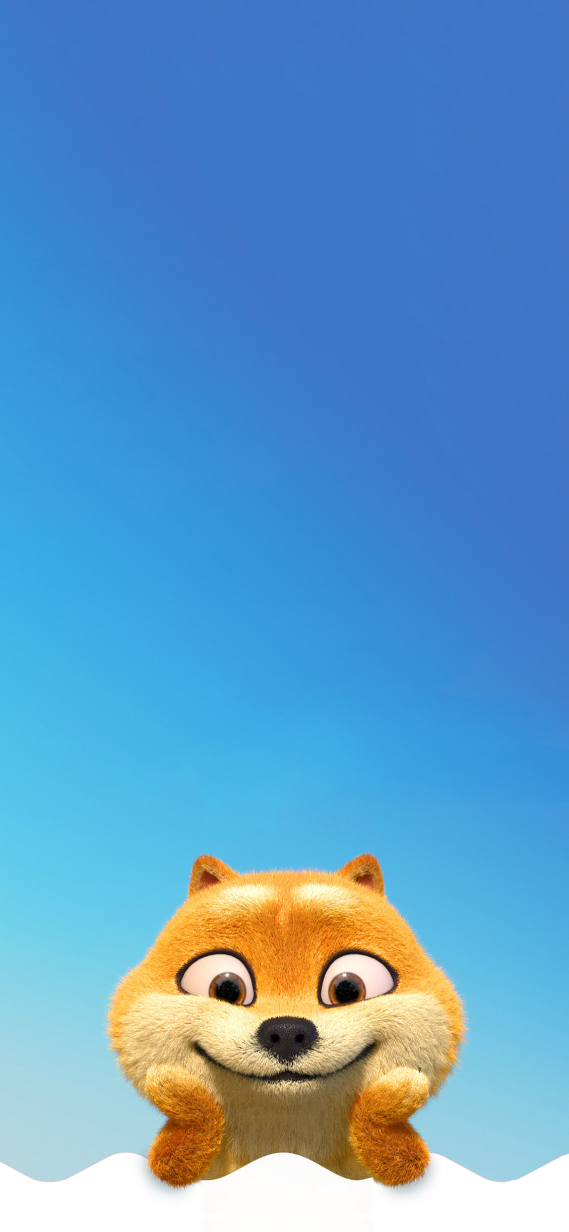 [2436×1125]卡通 3D动画 金丝熊 可爱 苹果手机动漫壁纸图片