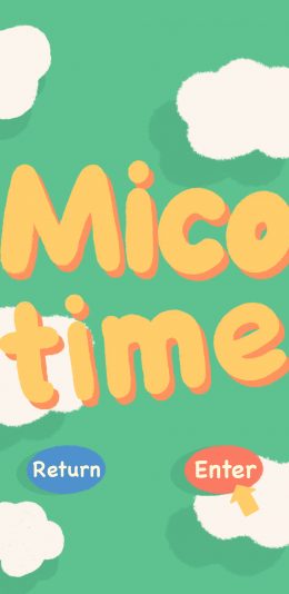 [2436x1125]卡通 Mico time 苹果手机动漫壁纸图片