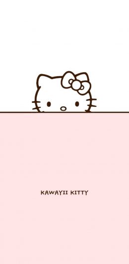 [2436x1125]卡通 hellokitty 猫咪 动漫 粉色 苹果手机动漫壁纸图片