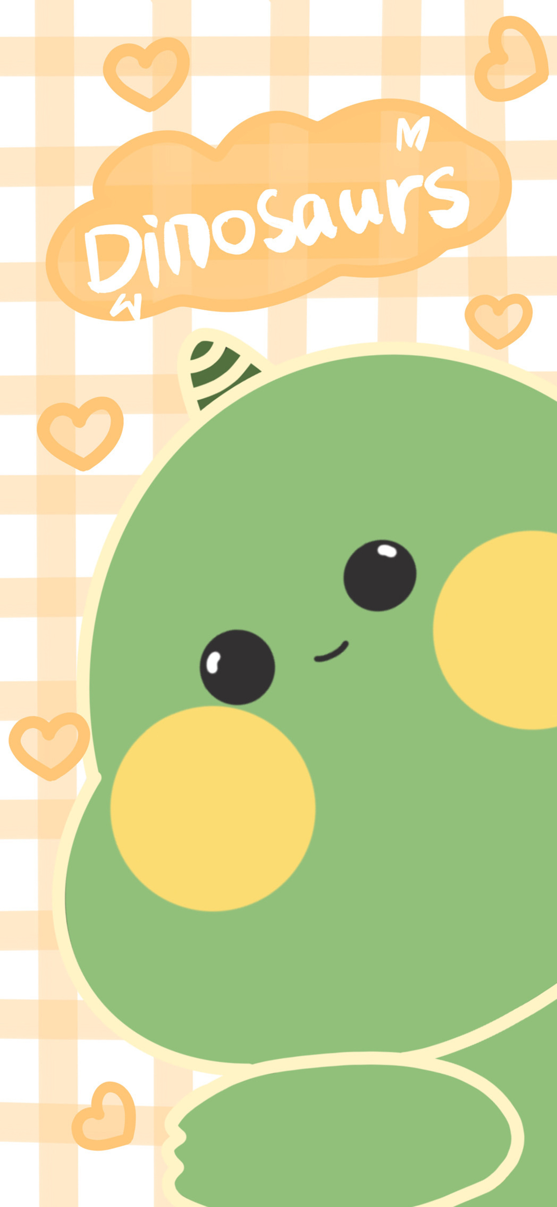 [2436×1125]卡通 可爱 小恐龙 dinosaur 苹果手机动漫壁纸图片