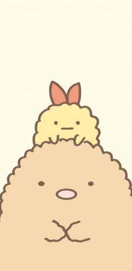 [2436x1125]卡通 可爱 绘画 毛茸茸 苹果手机动漫壁纸图片