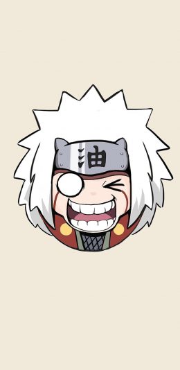 [2436x1125]卡通 大头 自来也 苹果手机动漫壁纸图片