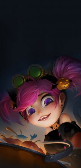 [2436x1125]卡通 女孩 插图 大眼 可爱 苹果手机动漫壁纸图片