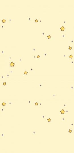 [2436x1125]卡通 小星星 平铺 苹果手机动漫壁纸图片