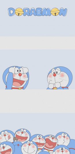 [2436x1125]卡通 日漫 哆啦A梦（取自微博：一颗萝卜胡） 苹果手机动漫壁纸图片