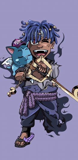 [2436x1125]卡通 欧美 男孩 脏辫 潮流 苹果手机动漫壁纸图片