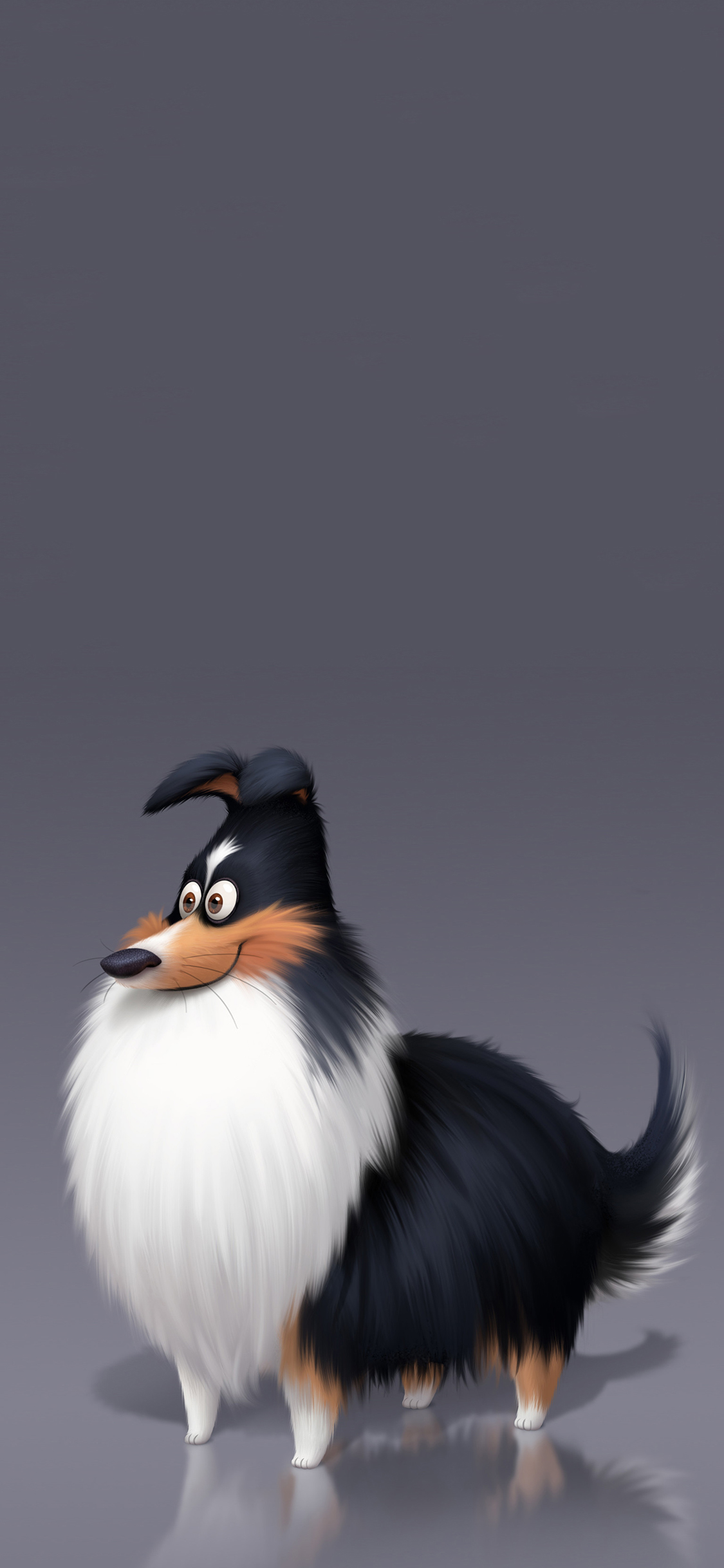 [2436×1125]卡通 狗狗 3D 可爱 苹果手机动漫壁纸图片