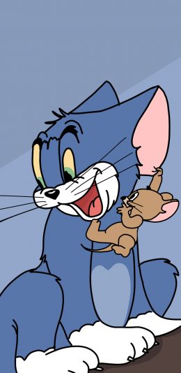[2436x1125]卡通 猫和老鼠 Tom and Jerry（取自微博：罪恶女兔） 苹果手机动漫壁纸图片