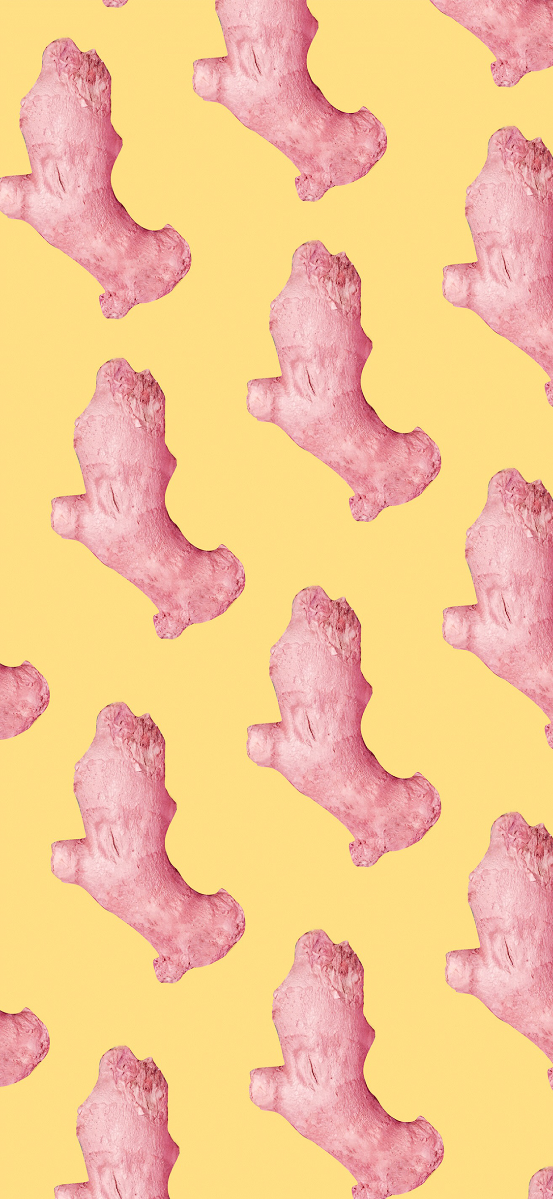 [2436×1125]卡通 生姜 抠图 平铺 苹果手机动漫壁纸图片