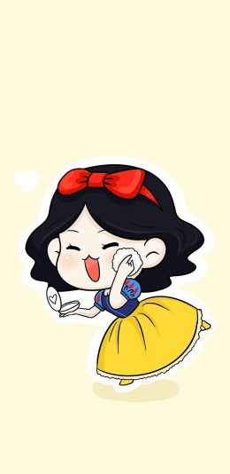 [2436x1125]卡通 白雪公主 可爱 迪士尼 苹果手机动漫壁纸图片