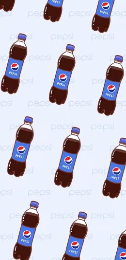[2436x1125]卡通 百事可乐 Pepsi  平铺 苹果手机动漫壁纸图片