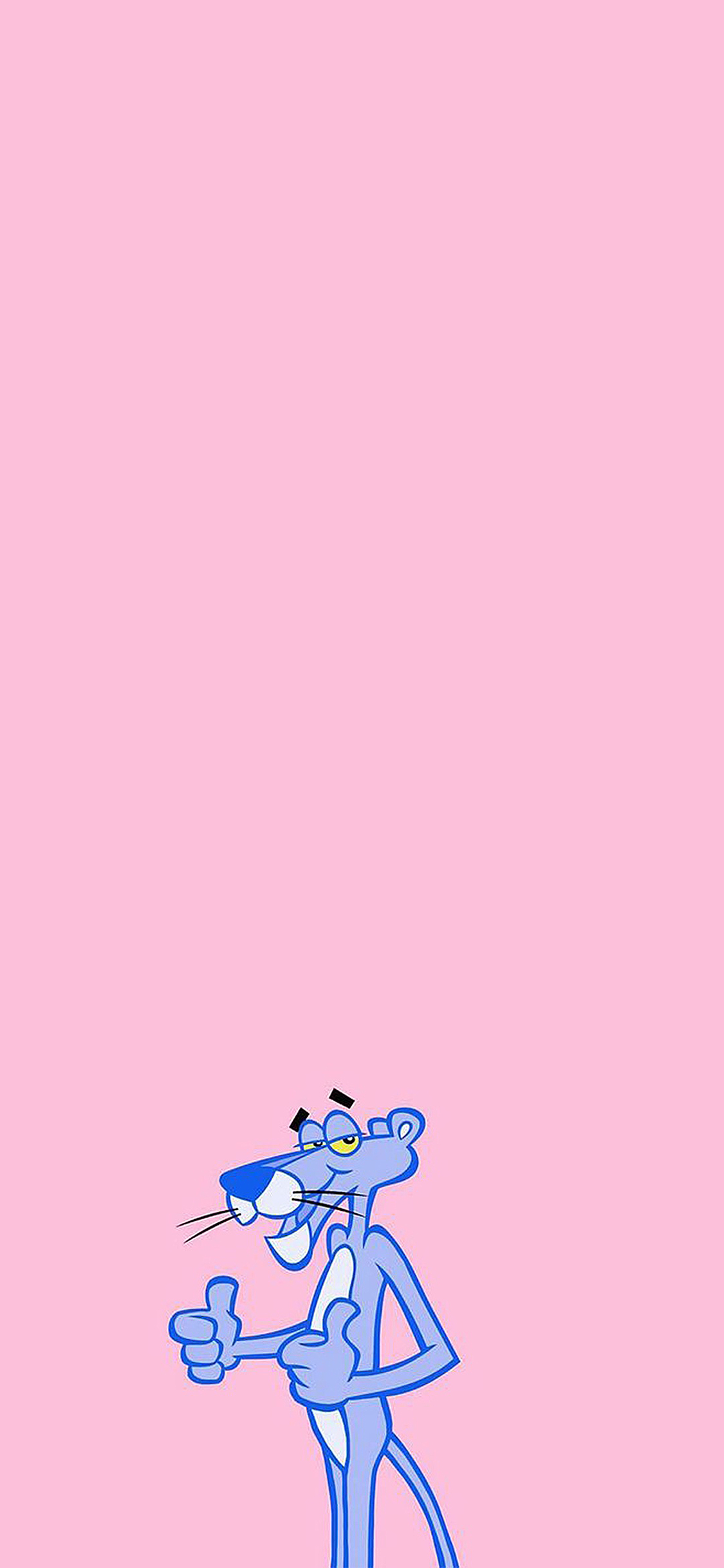 [2436×1125]卡通 粉红豹 创意 粉 苹果手机动漫壁纸图片