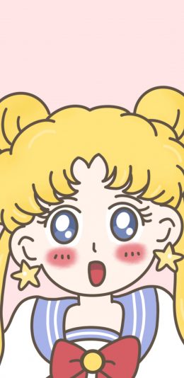 [2436x1125]卡通 美少女战士 五角星 苹果手机动漫壁纸图片