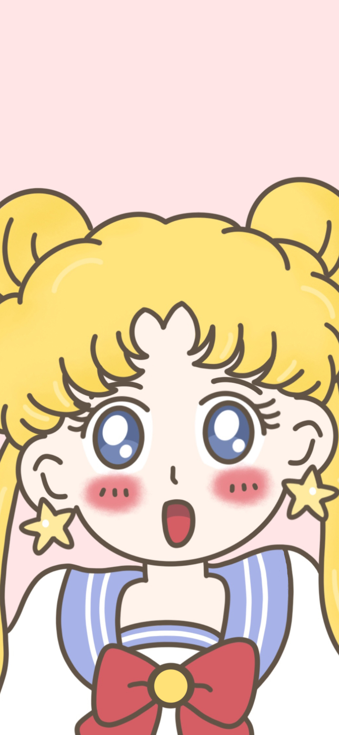 [2436×1125]卡通 美少女战士 五角星 苹果手机动漫壁纸图片