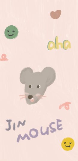 [2436x1125]卡通 老鼠 mouse 笑脸 苹果手机动漫壁纸图片