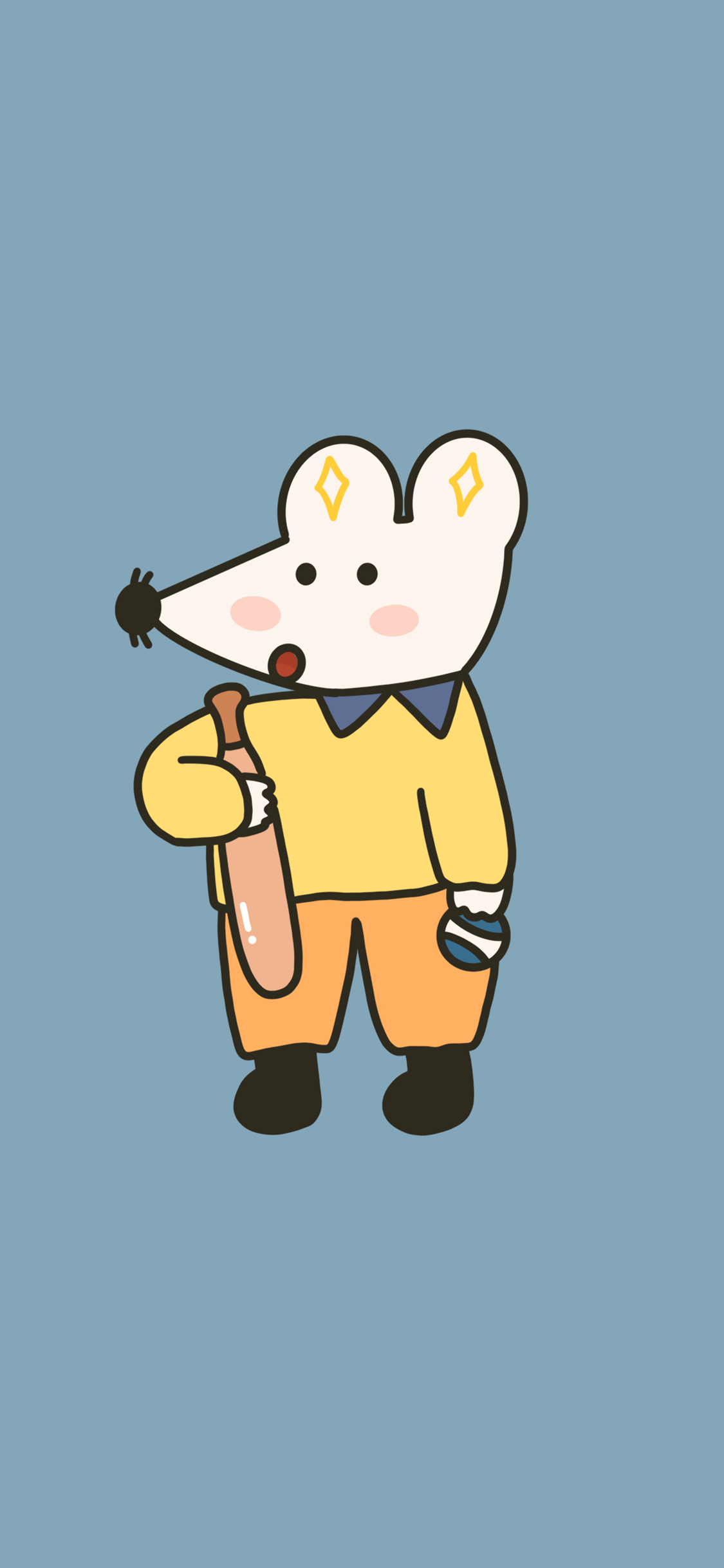 [2436×1125]卡通 老鼠 可爱 苹果手机动漫壁纸图片