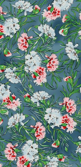 [2436x1125]卡通 花 康乃馨 Gucci 花纹（取自微博：G195） 苹果手机动漫壁纸图片