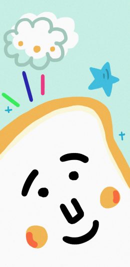 [2436x1125]卡通 表情 简笔 可爱 苹果手机动漫壁纸图片