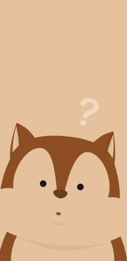 [2436x1125]卡通 角色 松鼠车长 问号 苹果手机动漫壁纸图片