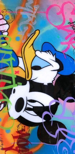 [2436x1125]卡通 迪士尼 唐老鸭 米奇（取自微博：G195） 苹果手机动漫壁纸图片