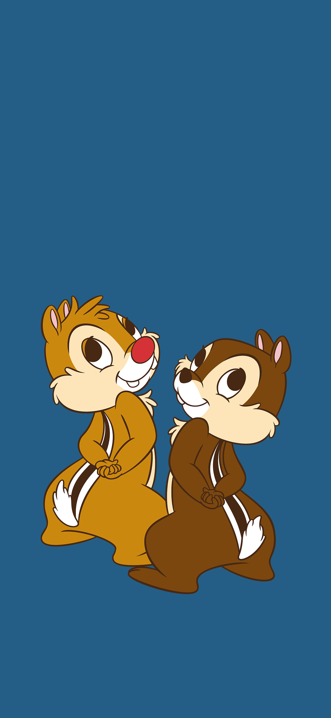 [2436×1125]卡通 迪士尼 奇奇和蒂蒂（取自微博：G195） 苹果手机动漫壁纸图片