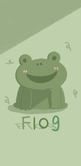 [2436x1125]卡通 青蛙 flog 可爱 苹果手机动漫壁纸图片