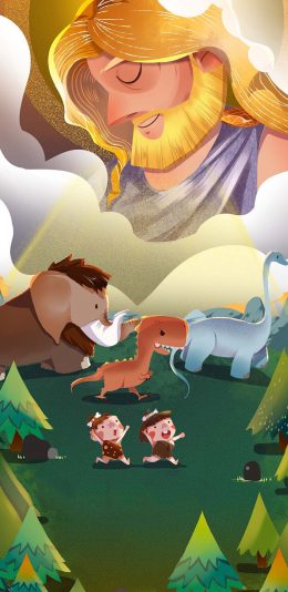 [2436x1125]原始部落 野人 动物 恐龙 苹果手机动漫壁纸图片