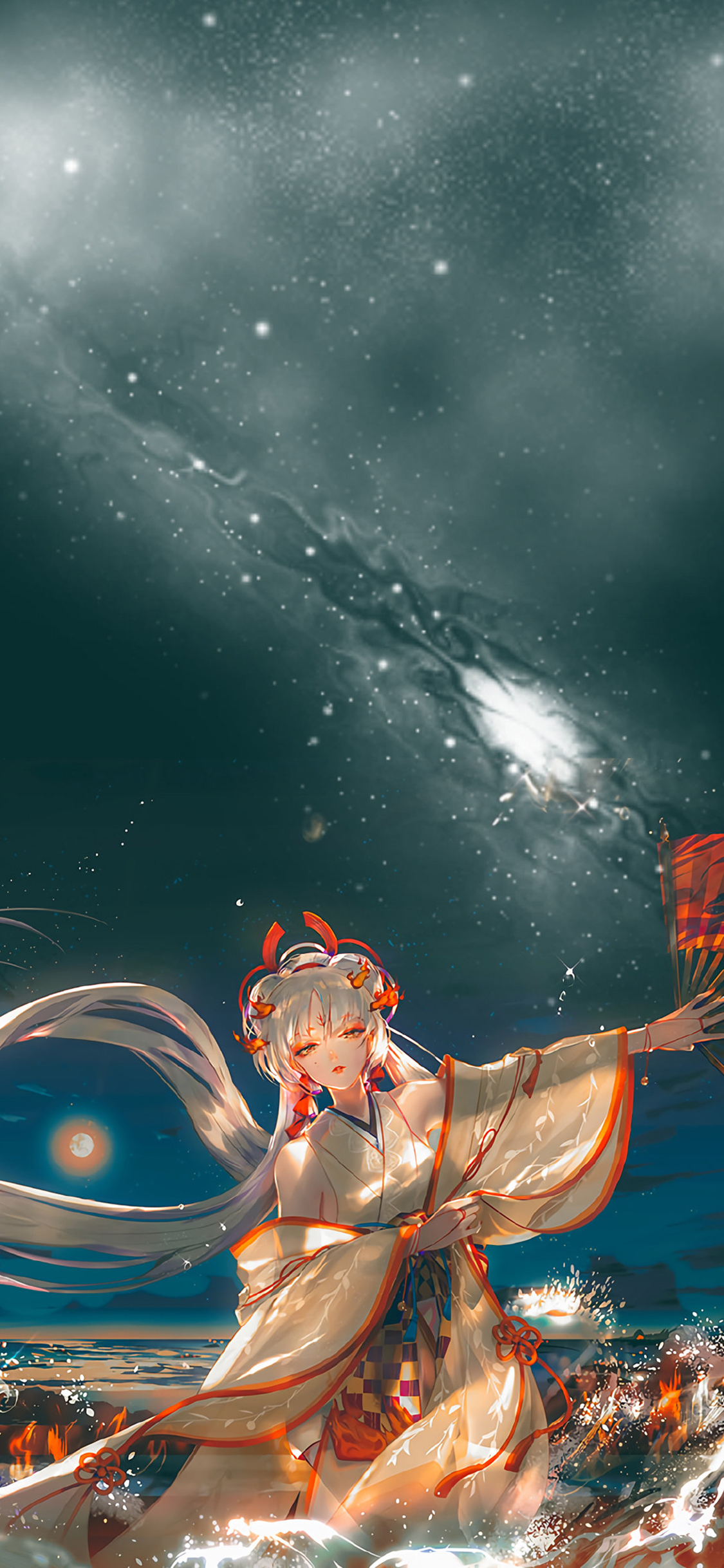 [2436×1125]古风 动漫 美女 二次元 唯美 苹果手机动漫壁纸图片