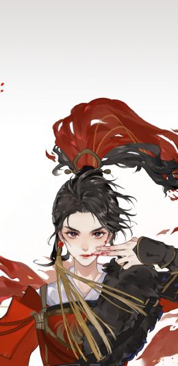 [2436x1125]古风 美女 忘川 侠客 苹果手机动漫壁纸图片