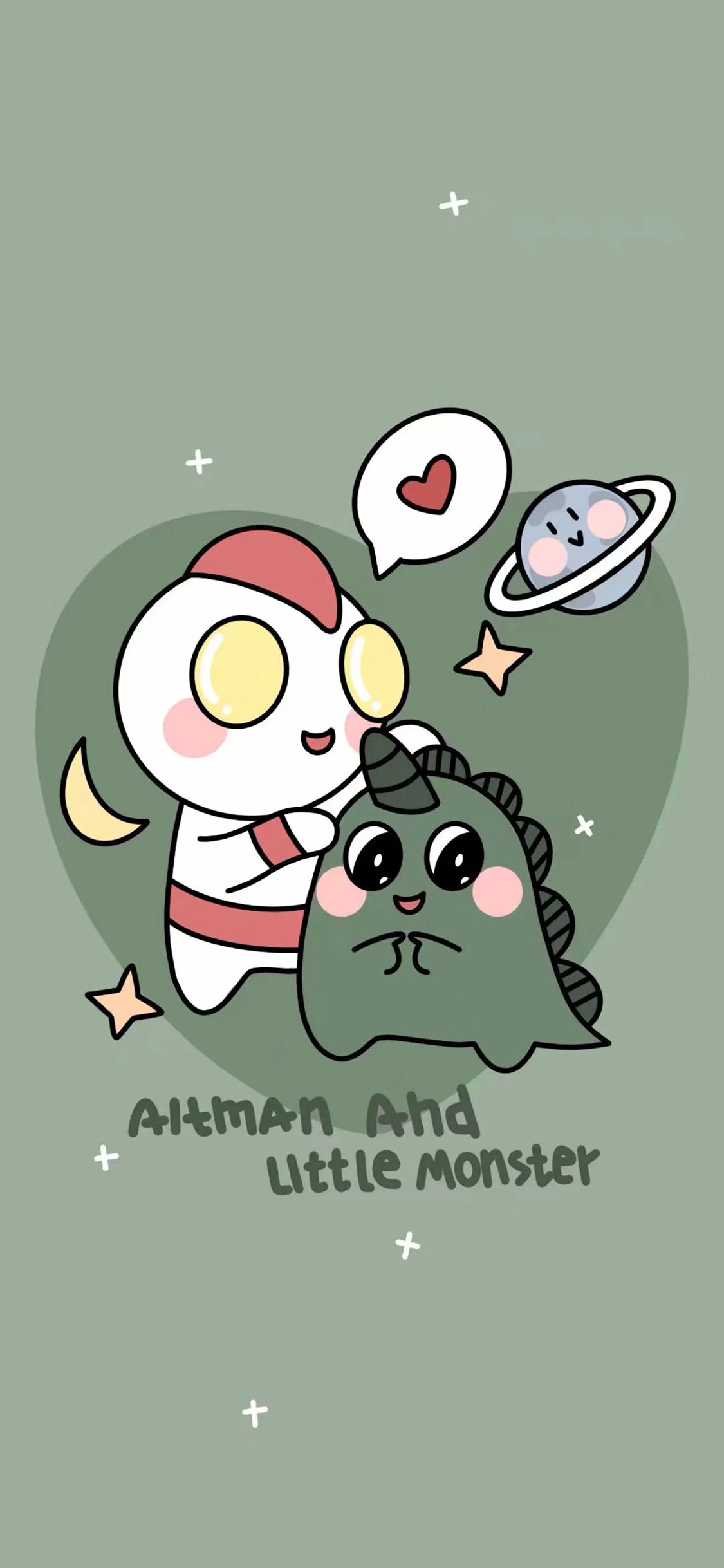 [2436×1125]可爱 卡通 奥特曼 恐龙 怪兽 苹果手机动漫壁纸图片