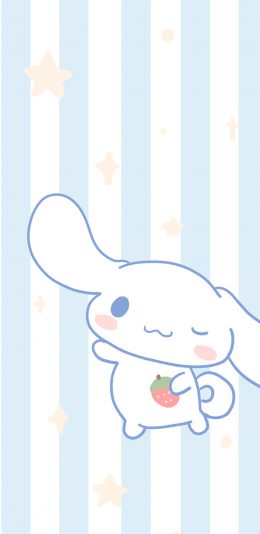 [2436x1125]可爱 玉桂狗 蓝 条纹 苹果手机动漫壁纸图片