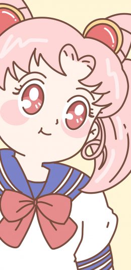 [2436x1125]可爱 美少女战士 卡通 小小兔 苹果手机动漫壁纸图片