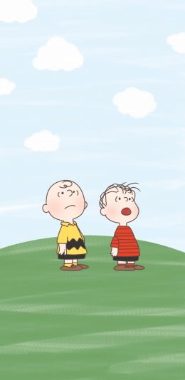 [2436x1125]史努比 美国漫画 查理布朗 苹果手机动漫壁纸图片
