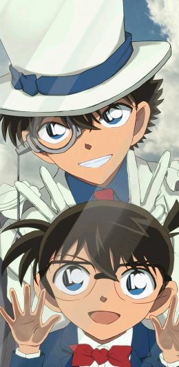 [2436x1125]名侦探柯南 动画 漫画 日本 玻璃 苹果手机动漫壁纸图片