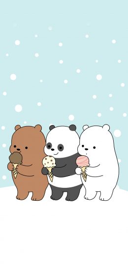 [2436x1125]咱们裸熊 动画 卡通 熊猫 北极熊 棕熊 苹果手机动漫壁纸图片