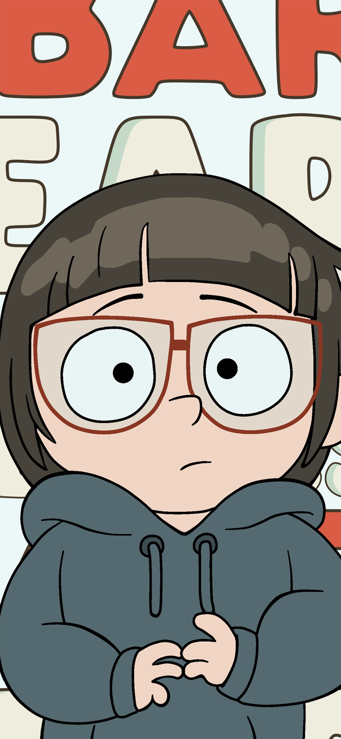 [2436×1125]咱们裸熊 卡通 动画 Chloe Park 韩国神童 苹果手机动漫壁纸图片