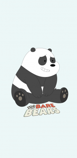 [2436x1125]咱们裸熊 熊猫 卡通 动画 可爱 苹果手机动漫壁纸图片
