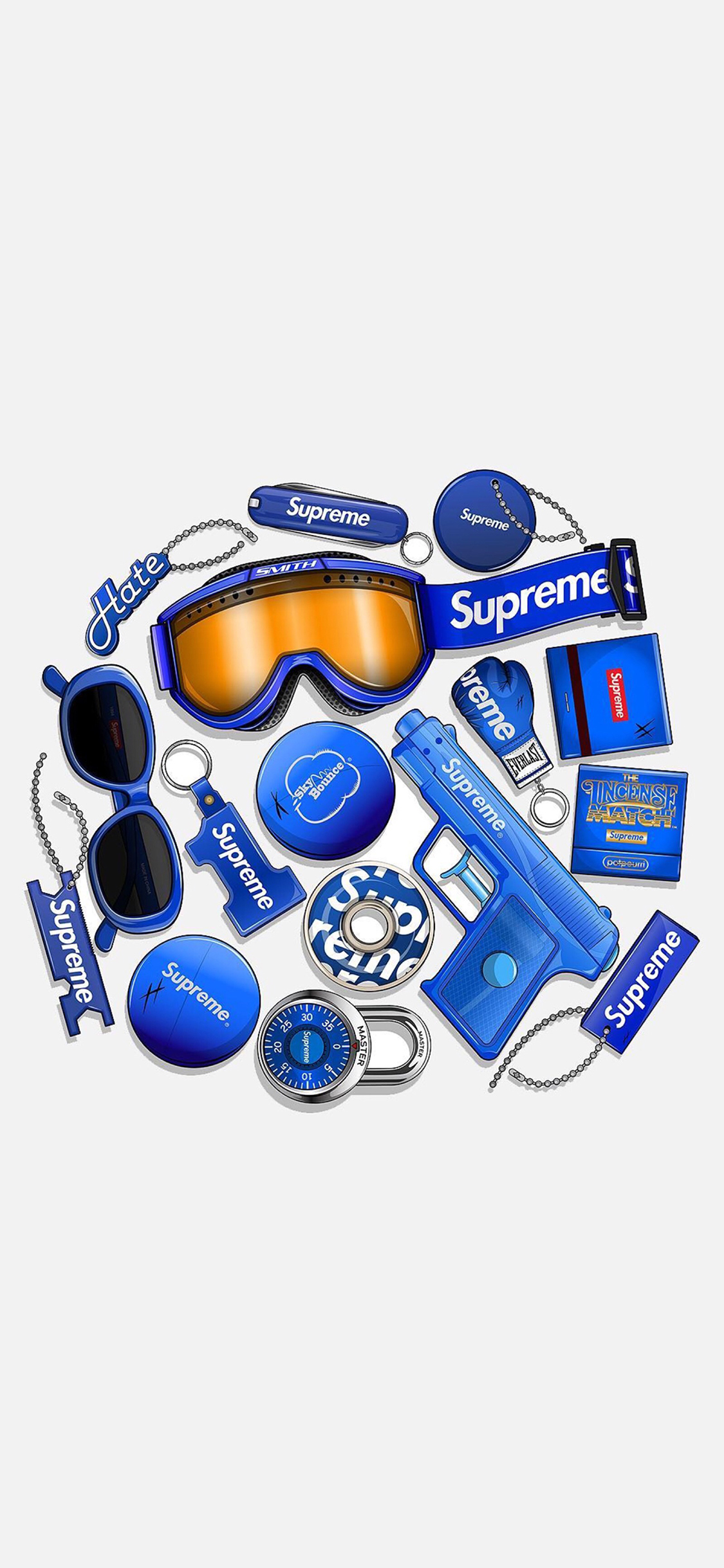 [2436×1125]品牌 潮牌 supreme 单品 苹果手机动漫壁纸图片