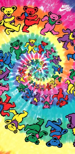 [2436x1125]品牌 联名 Nike Dunk Sb 小熊 苹果手机动漫壁纸图片