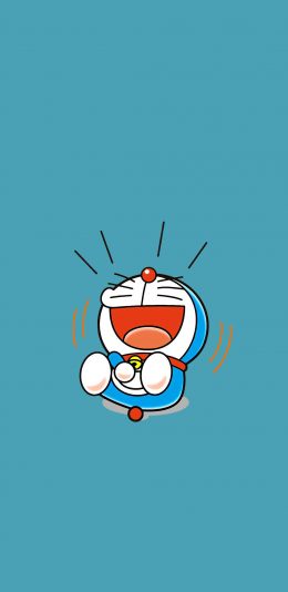 [2436x1125]哆啦A梦 动画 日漫 嬉笑 蓝 苹果手机动漫壁纸图片