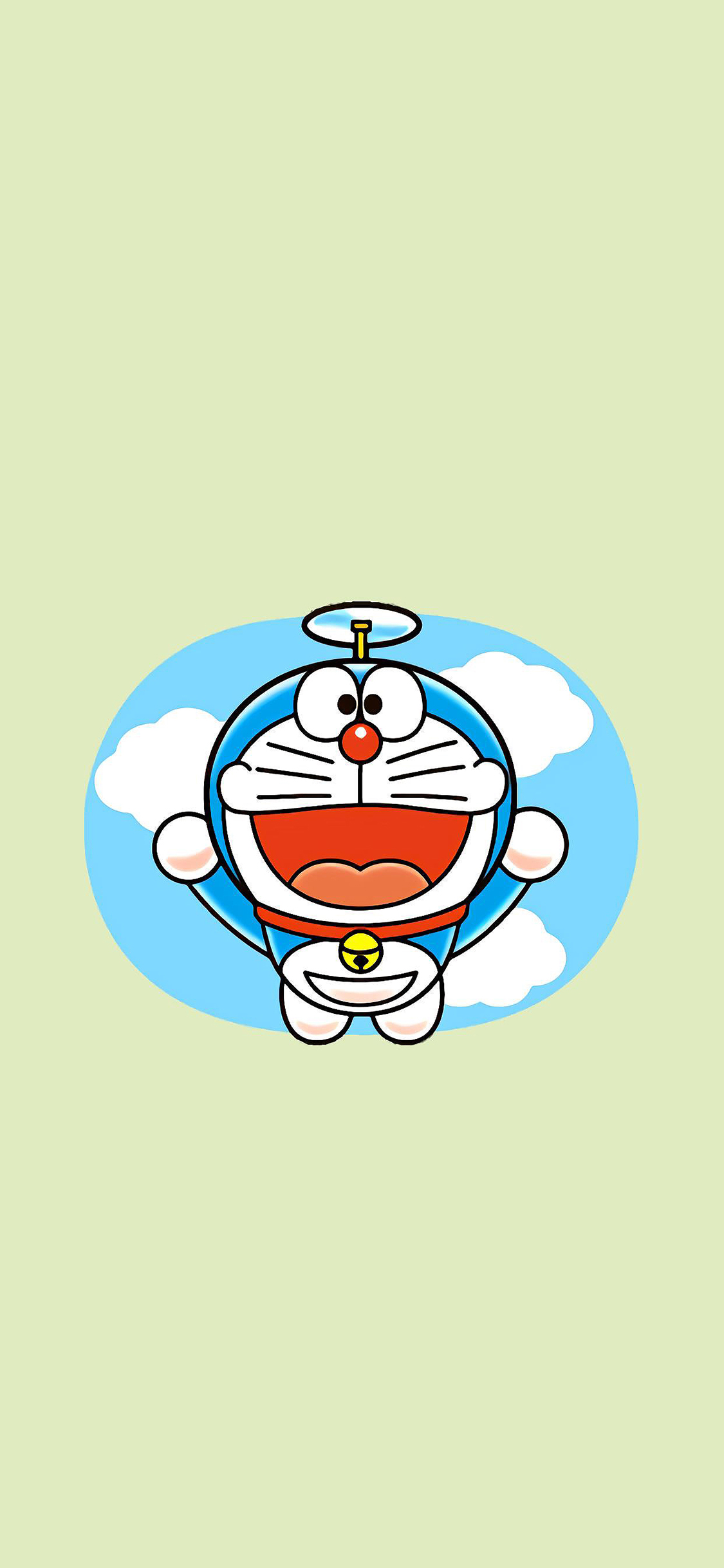 [2436×1125]哆啦A梦 动画 日漫 竹蜻蜓 苹果手机动漫壁纸图片