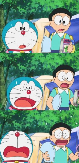[2436x1125]哆啦A梦 动画片 漫画 大雄 叮当猫 苹果手机动漫壁纸图片