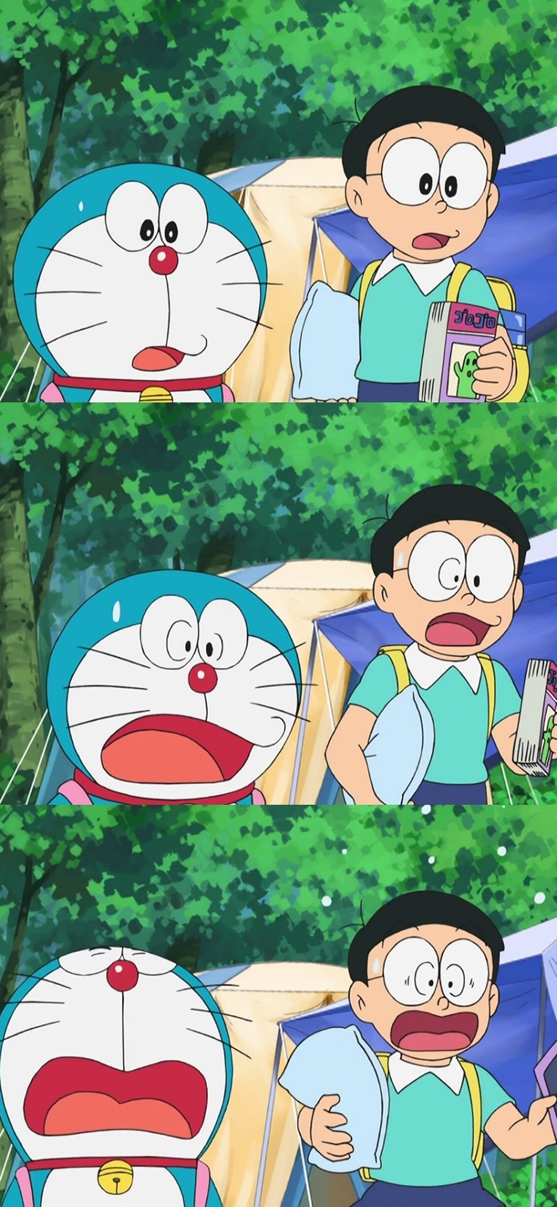 [2436×1125]哆啦A梦 动画片 漫画 大雄 叮当猫 苹果手机动漫壁纸图片