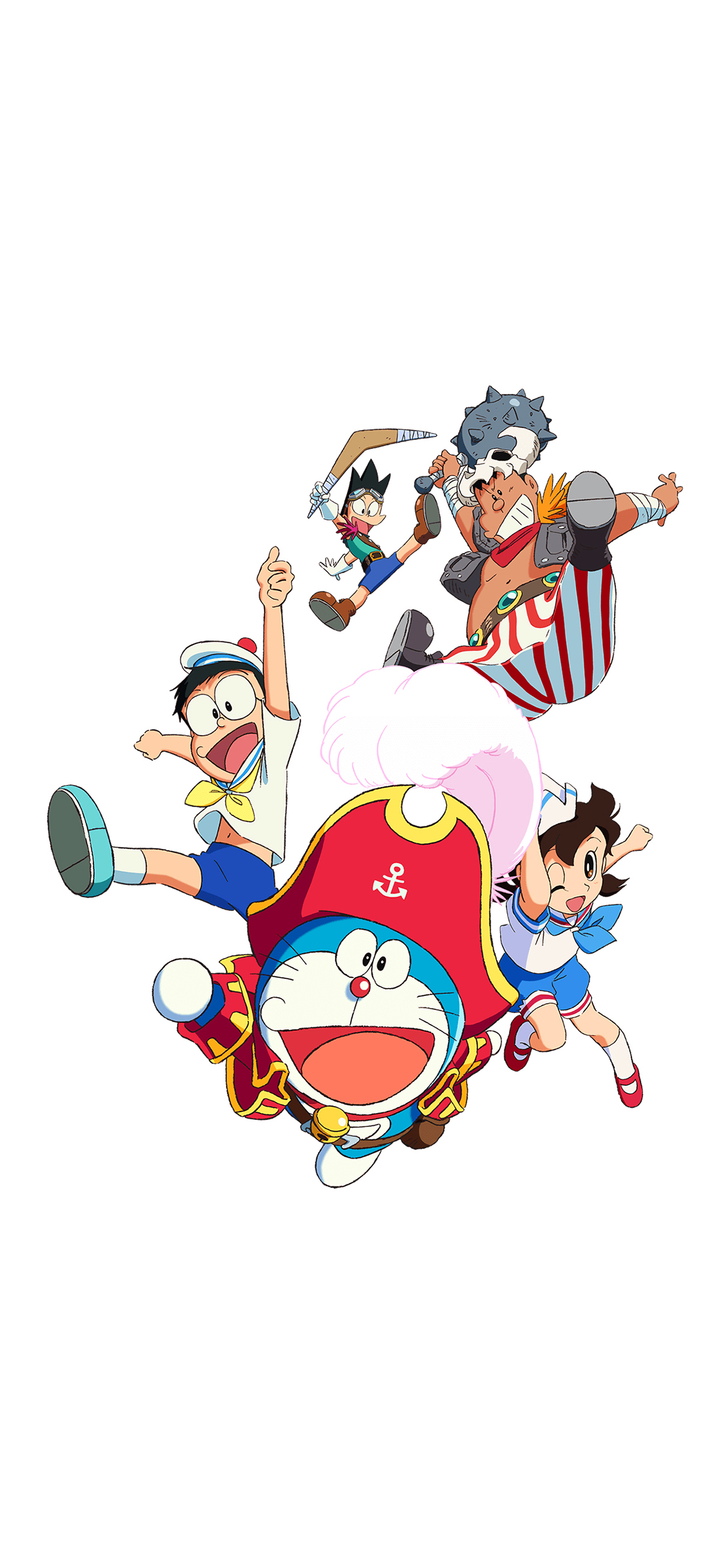 [2436×1125]哆啦A梦 大雄的金银岛 带我回家 动画片 卡通 电影 苹果手机动漫壁纸图片