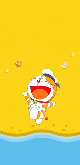 [2436x1125]哆啦A梦 大雄的金银岛 带我回家 动画片 卡通 电影 海报 叮当猫 沙滩 海 苹果手机动漫壁纸图片