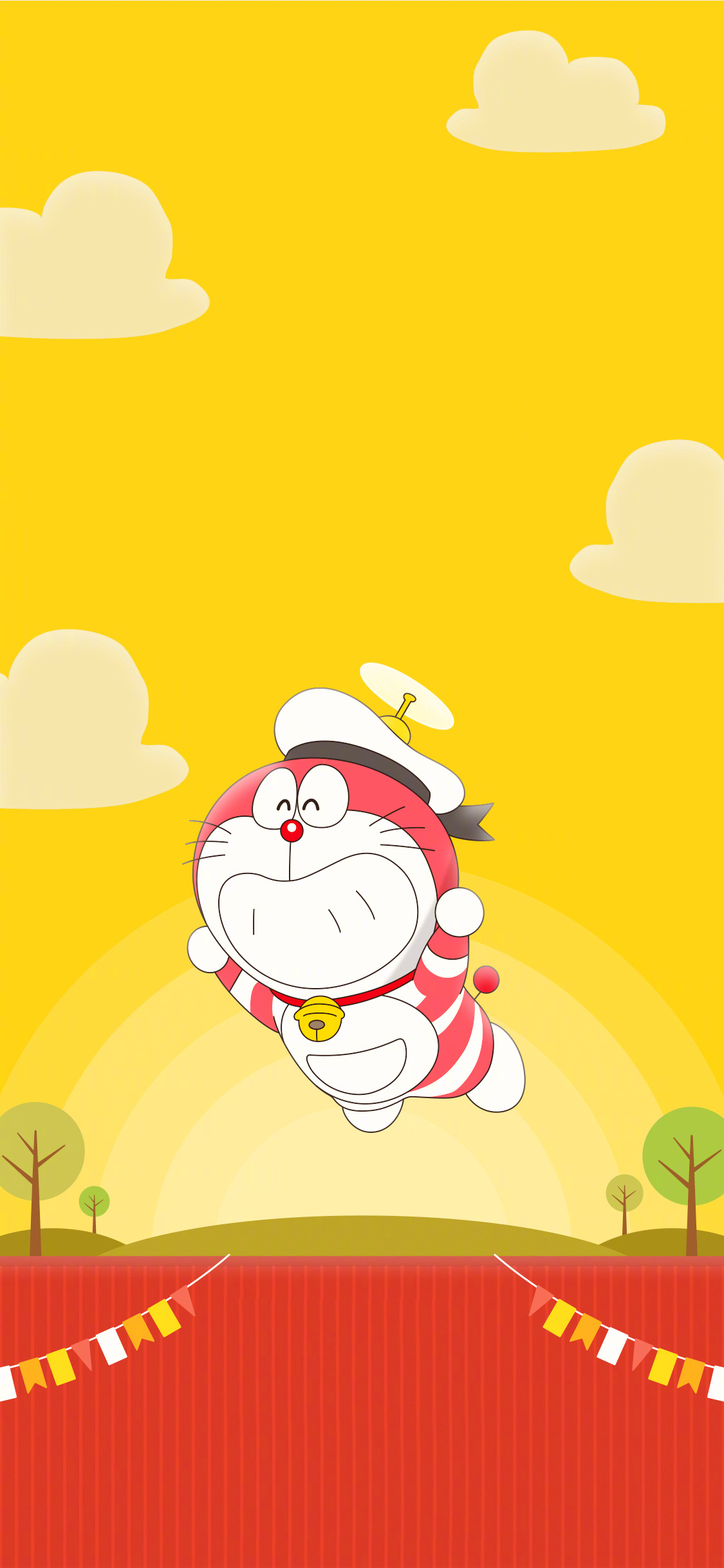 [2436×1125]哆啦A梦 大雄的金银岛 带我回家 动画片 卡通 电影 海报 叮当猫 飞 苹果手机动漫壁纸图片