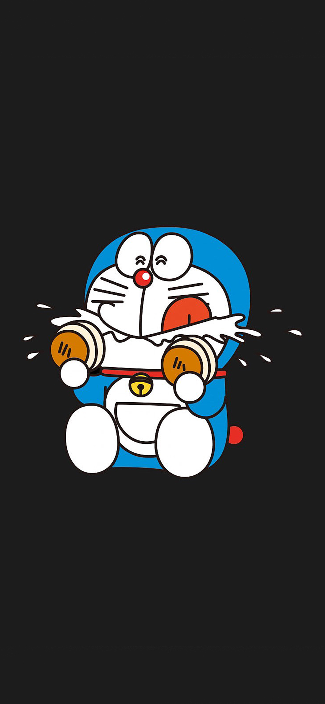 [2436×1125]哆啦A梦 日漫 铜锣烧 苹果手机动漫壁纸图片