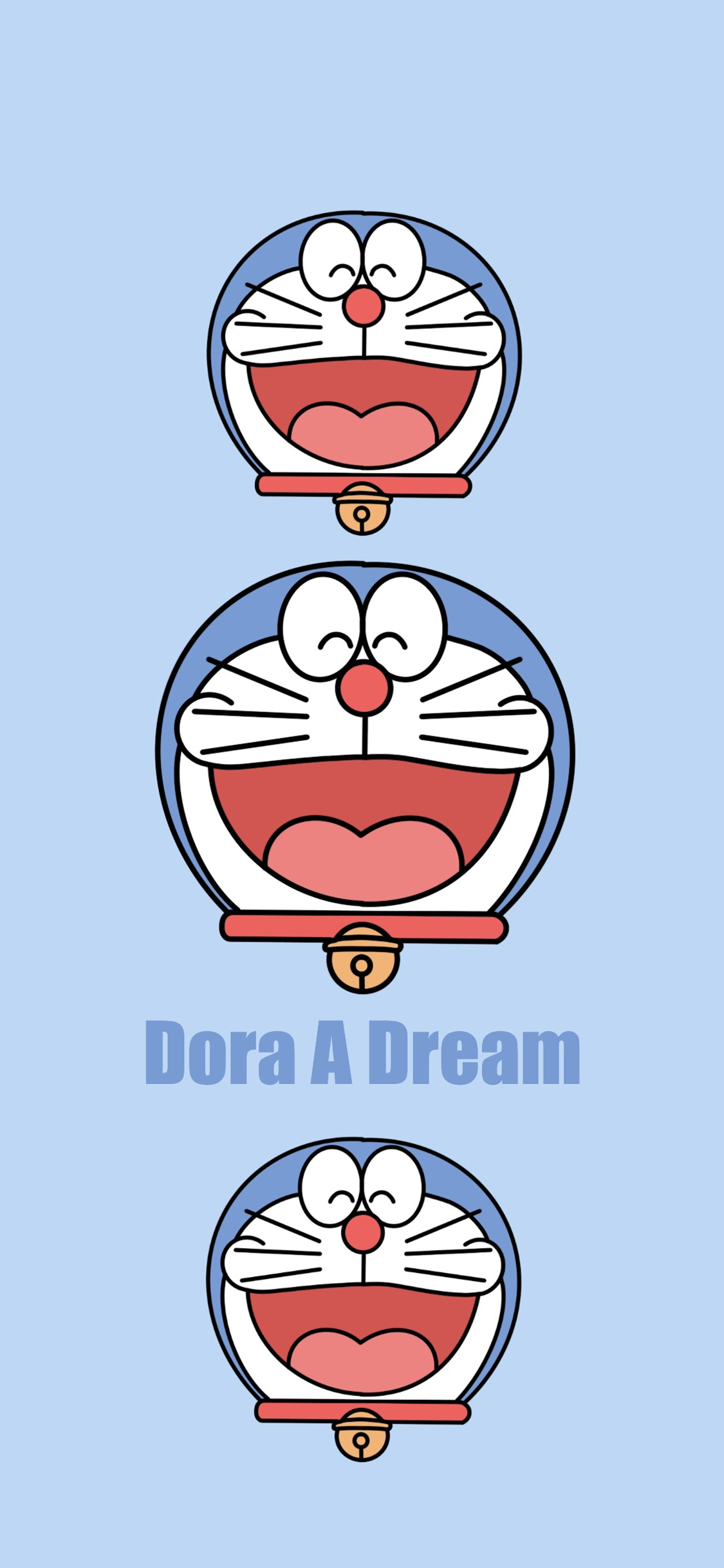 [2436×1125]哆啦A梦 蓝 日漫 Dora 苹果手机动漫壁纸图片