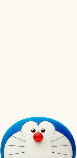 [2436x1125]哆啦A梦 蓝白 大头 卡通 苹果手机动漫壁纸图片