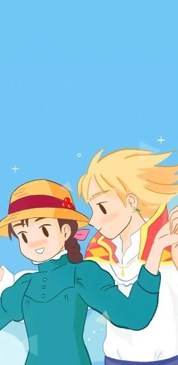 [2436x1125]哈尔的移动城堡 宫崎骏 动画 漫画 日本 苹果手机动漫壁纸图片